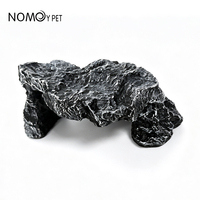 Vente en gros Rock Apparence Terrarium Ornement Résine Reptile Décoration Cacher Abri Cachette Cave