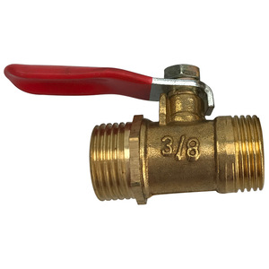 บอลวาล์ว 3/8 นิ้ว เกลียวตัวผู้ ทองเหลือง สำหรับแก๊สทั่วไป - Product Image 1