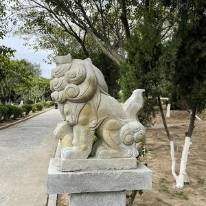<span class=keywords><strong>Estatua</strong></span> de Mascota Antigua de Piedra para Jardín Exterior Japonés, Perro Foo Fu, León Guardián Chino, Escultura de León KOMA-<span class=keywords><strong>INU</strong></span> - Product Image 5