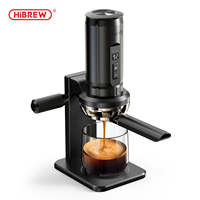 Machine à expresso portable HiBREW H4C MAX, 20 bars, cafetière sans fil avec porte-filtre sans fond de 58 mm et support en métal
