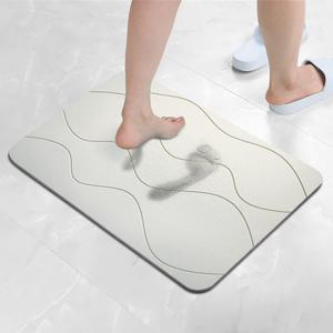 Alfombra de baño de tierra de diatomeas, alfombra de baño súper absorbente con <span class=keywords><strong>duchas</strong></span> <span class=keywords><strong>antideslizantes</strong></span> <span class=keywords><strong>para</strong></span> el baño, cocina, alfombrilla de pie fácil de limpiar - Product Image 2