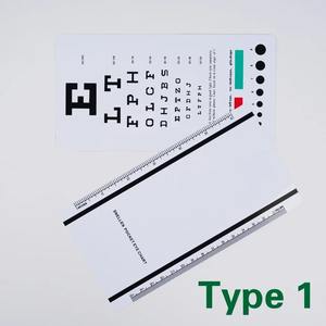 Tableau des yeux normalisé en vision proche de loin 2024 Test visuel Tableau des yeux de poche, tableau des yeux de poche Snellen Rosenbaum Pocket - Product Image 4