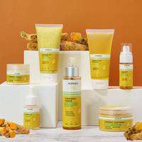 Sérum et Crème Visage Anti-Acné et Éclaircissant au Curcuma et Vitamine C, Faible MOQ, Marque Privée, pour Tous Types de Peaux - OEM/ODM