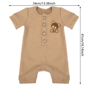 <span class=keywords><strong>Tutina</strong></span> ricamata <span class=keywords><strong>orsacchiotto</strong></span> <span class=keywords><strong>neonato</strong></span> per <span class=keywords><strong>tutina</strong></span> a manica lunga per bebè body body per bambini a maglia tinta unita per 0-24 mesi - Product Image 6