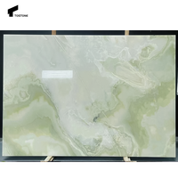 Dalles d'onyx vert naturel Tostone 20 mm durables, exquises et étanches pour plans de travail modernes, murs, tables, baignoires, extérieur, chambre et cuisine