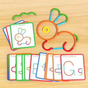 Rompecabezas de palitos y anillos de madera, juego de inteligencia, juguetes educativos tempranos, regalos DIY - Product Image 3