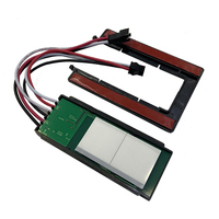 Interrupteur tactile à intensité variable pour miroir LED 12V 60W, 2 boutons, avec gradation de couleur unique et fonction anti-buée