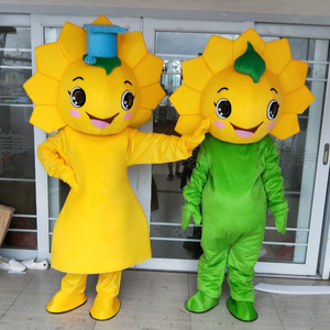 Costume da bambola gonfiabile a forma di girasole, accessorio promozionale per performance, copricapo, costume da bambola ambulante a forma di pianta grande e fiore. - Product Image 3