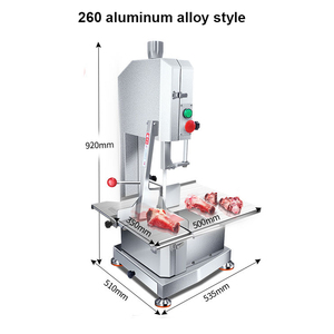Máquina Cortadora de Carne de Cerdo Comercial de Acero Inoxidable, Sierra para Huesos de Carne para Carniceros - Product Image 3