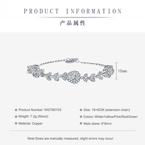 Pulseras de Joyería Fina al por Mayor con Piedras Preciosas de Color, Esmeraldas, Rojo Sangre y Dijes Colgantes en Forma de Gota - Product Image 3