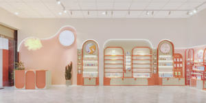 BRUTALIST Custom Factory Retail Tienda de cosméticos de madera Display Showcase Soporte de maquillaje Modelo BEAUTY SHOP para Retail Design para - Product Image 4