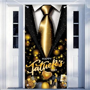 Bannière de porte Joyeuse Fête des Pères avec éléments gentleman, personnalisable - Product Image 6