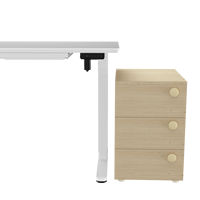 AJUNION Bureau debout 120X60 cm Surface en verre Bureau ergonomique à hauteur réglable intelligent pour le travail avec tiroir de rangement