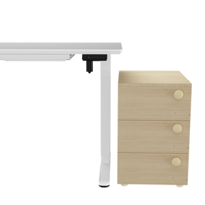 AJUNION <span class=keywords><strong>Escritorio</strong></span> de pie 120X60 cm Superficie de vidrio <span class=keywords><strong>Escritorio</strong></span> de oficina de altura ajustable inteligente <span class=keywords><strong>Escritorio</strong></span> ergonómico para trabajar con cajón de almacenamiento - Product Image 4