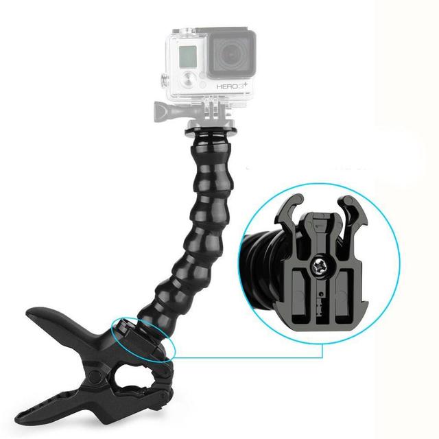 Wholesale Camera Flexible Gooseneck Jaws Flex Clamp Clip Mount for Go Pro 7 6 5 4 3 2 1