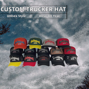 Casquettes Trucker en Maille Brodé Personnalisées Unisexe Haute Qualité Logo en Gros Mode Vintage Performance Extérieure Plage Pêche - Product Image 2