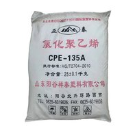 Résine CPE 135A polyéthylène chloré modificateur d'impact plastique additifs PVC matières premières en caoutchouc