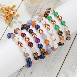 Natural Stone <b>Beaded</b> <b>Bracelet</b> Handmade With Card For Self Love Peace Anxiety Productivity Unisex Jewelry - Product Image 2