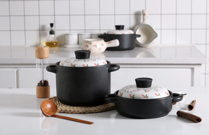 火锅砂锅菜陶瓷炊事锅营养健康汤锅家用燃气灶陶瓷砂锅 - Product Image 4