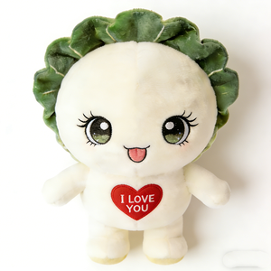 Customized Soft creamy white full <b>standing</b> body with plush arms & legs,Farm garden nursery decor <b>standing</b> <b>vegetable</b> plush toy - Product Image 1