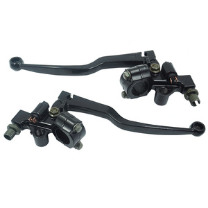 Leviers de frein de guidon de moto Mochi, noirs, réglables, pour FXD125 CG125, ajustement universel - Product Image 2