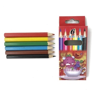 Juego de Lápices de Colores de Madera Mini Hexagonales de 3.5 Pulgadas, No Tóxicos, Personalizados, al Mejor Precio de Fábrica, Certificados EN71, para Niños, Escuela/Oficina - Product Image 1