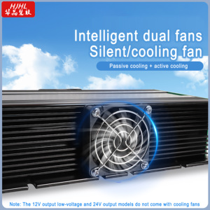 ตัวแปลงไฟ DC/DC 1200W 12V ประสิทธิภาพสูง กันน้ำ 93% สเต็ปอัพ 100A เฟสเดียว 50/60 Hz สำหรับเครื่องปรับอากาศในรถยนต์ HJ12V100A - Product Image 2