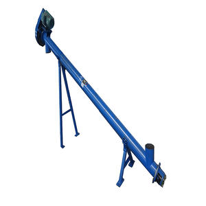 Nouveau convoyeur à vis industriel incliné en acier inoxydable robuste avec caractéristiques antistatiques pour les grains, la poudre et les particules - Product Image 2