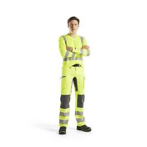 BLAKLADER - 338310113300XL Camiseta de manga larga UV de alta visibilidad Amarillo-EAN 7330509379936 ROPA DE TRABAJO DE LA HI-VIS - Product Image 3
