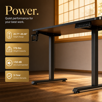 Bureau debout électrique AOR pour télétravail, hauteur réglable, MDF, certifié CE, acier inoxydable avec rangement, durable, vente en gros usine