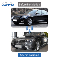 Kit carrosserie Junyo pour Mercedes Benz Classe S W221, comprenant pare-chocs, ailes, capot et phares, pour la conversion en type W223 S450