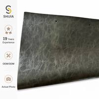 Cuir PU en microfibre en gros |   Tissu ignifuge résistant à l'hydrolyse pendant 10 ans, sans DMF, pour sièges de voiture et revêtements de canapé
