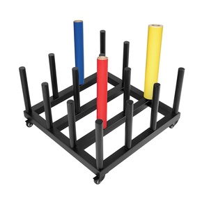 Carrito Móvil para Rollos de Vinilo para Pisos, Exhibidor de Rollos de Vinilo con Capacidad para 16 Rollos para <span class=keywords><strong>Tienda</strong></span> - Product Image 1