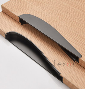 Recessed Hidden Pull Handle Aluminum Inset Handle for Wardrobe Cabinet &amp; Storage <strong>Doors</strong> - Product Image 3
