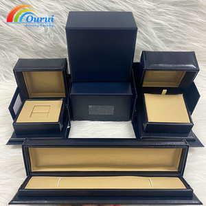 Caja de joyería de marca famosa personalizada de fábrica para anillos, collares, pulseras, pendientes y colgantes con bolsa de papel, certificado y accesorios. - Product Image 1