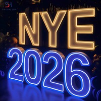 Dernier modèle, qualité supérieure, enseigne lumineuse LED RGB résistante aux intempéries, personnalisable pour mariage, anniversaire, Noël, activité d'entreprise, décoration