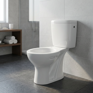 Chinese Manufacturer Bathroom Ceramic Complete WC Two Piece Toilet <b>Set</b> Sanitary Ware <b>Cheap</b> Prices - Product Image 5