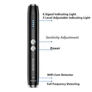 Gadget penna portatile Anti-spia Wireless RF Radio GPS GSM Scanner di segnale telecamera nascosta T8 Detector Finder