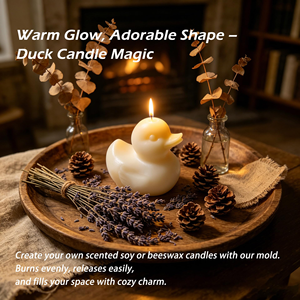 Cute Little Duck Figurine Silicone <b>Mold</b> DIY Aromatherapy Candle Plaster Handmade Soap Kneading Craft <b>Mold</b> - Product Image 4