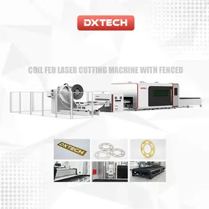Prix compétitif d'approvisionnement d'usine Machine de découpe laser à fibre d'alimentation automatique par bobine métallique en acier 1000W 1500W 2000W à vendre