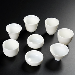 Customized LOGO Sheep Fat Jade White Porcelain Tea <b>Cups</b> Kung Fu Ceramic Tea <b>Cups</b> Small <b>Cups</b> - Product Image 2