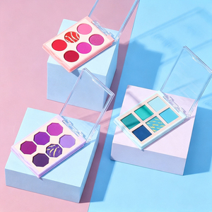 <span class=keywords><strong>Paleta</strong></span> <span class=keywords><strong>de</strong></span> Sombras <span class=keywords><strong>de</strong></span> Ojos Personalizada <span class=keywords><strong>de</strong></span> 6 <span class=keywords><strong>Colores</strong></span>, Brillante, Neón, Mate, con Brillo, en Tonos Rosa, Morado, <span class=keywords><strong>Azul</strong></span> y <span class=keywords><strong>Color</strong></span> Caramelo - Product Image 4