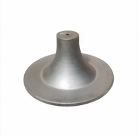 Pieds de table à thé en acier inoxydable sur mesure, couvercle conique en métal filé, tube robuste, usine OEM