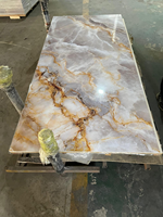 Panneau mural en PVC UV effet marbre avec finition brillante