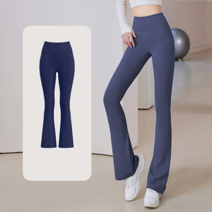 Leggings d'entraînement évasés pour femmes sculptant des pantalons de yoga taille haute pour amincir et façonner - Product Image 5