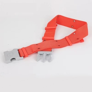 Ceinture de sécurité orange personnalisée avec boucle en plastique gris pour une fixation sécurisée - Product Image 2