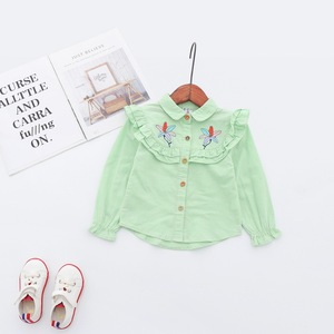 Ropa de Bebé de Algodón, Camisas a Rayas Bordadas, Vestido de Niña con Lazo, Mercado de Ropa al por Mayor de China - Product Image 3