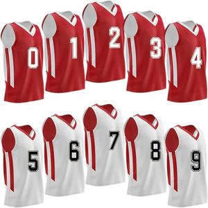 FOXA Maillots de basket-ball réversibles pour hommes, en maille, sans manches, col en V, uniformes d'équipe personnalisés, lot de 10 - Product Image 1