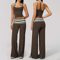 Ensemble de sport pour femme FH Custom Logo, 2 pièces, compression, yoga, body sculpting, vêtements de sport, running, fitness