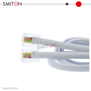 <span class=keywords><strong>Ligne</strong></span> téléphonique RJ11 6P4C Cordons téléphoniques Câbles téléphoniques - Product Image 4